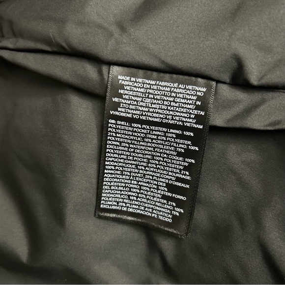 The North Face Women's Gotham Jacket Down Coat TNF Black Sz XS S M L XL XXL NEW - Picture 9 of 9
